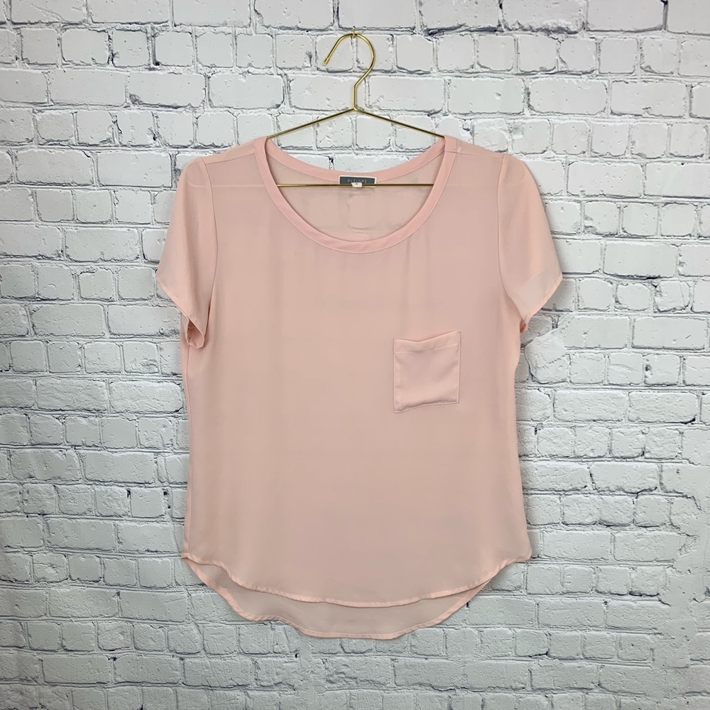Flowy Peach Blouse